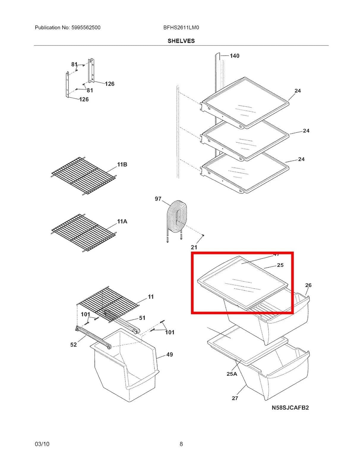 Crisper Pan Top Compatible With Electrolux  Frigidaire Refrigerator  Replacement Refrigerator Drawe 4