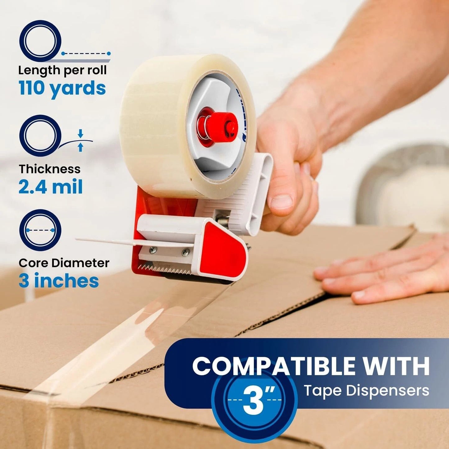 Durable Heavy Duty Parcel Tape Reliable Shipping  Packing Tape 2