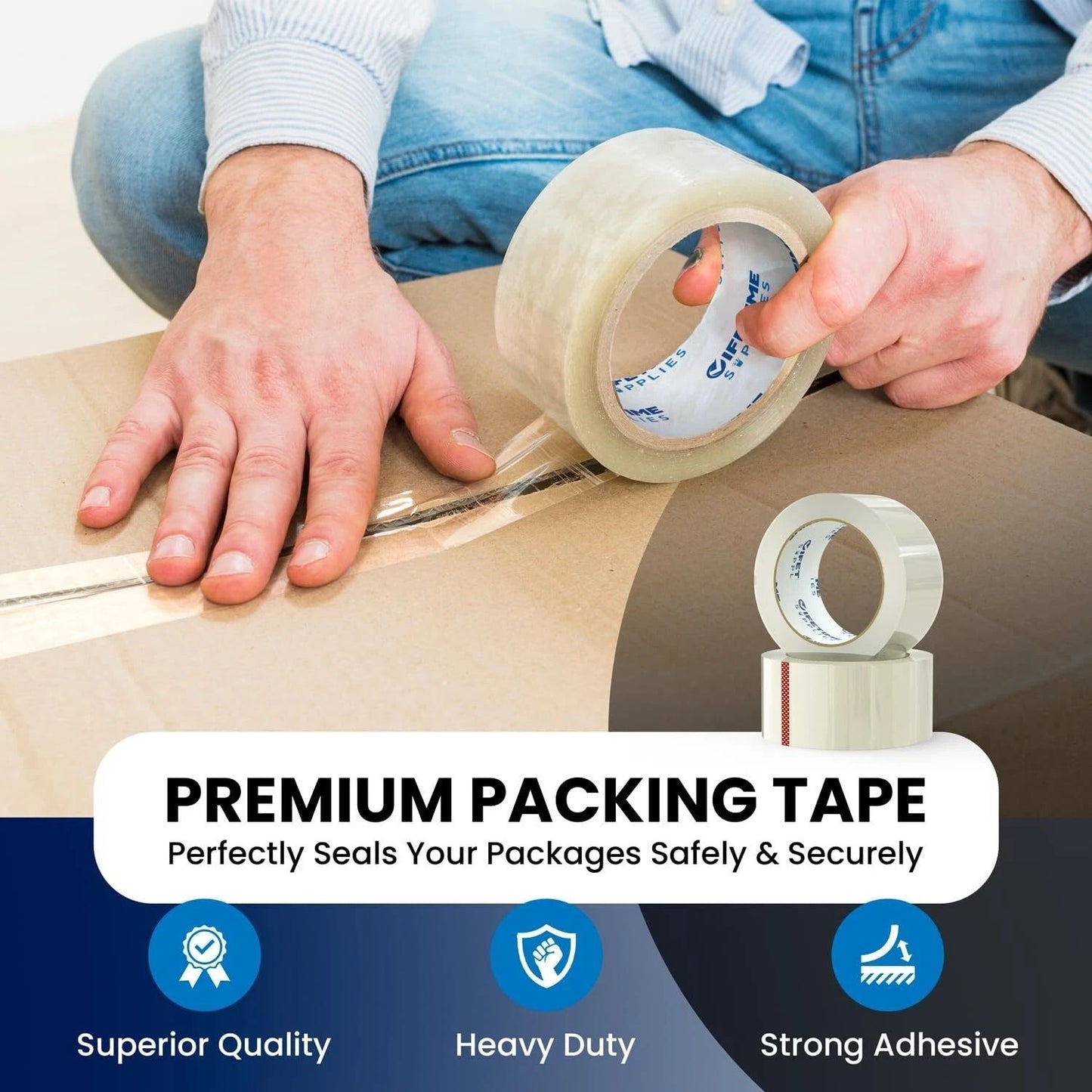 Durable Heavy Duty Parcel Tape Reliable Shipping  Packing Tape 3