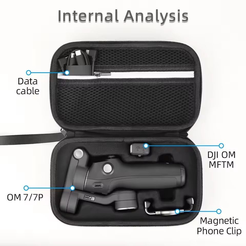 Portable Carrying Case For DJI Osmo Mobile 7 7P Gimbal  Shockproof Travel Organizer 7