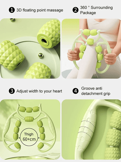 12Ring Leg Slimming Massage Tool  Muscle Stretching And Circular Leg Toner For Home Fitness 8
