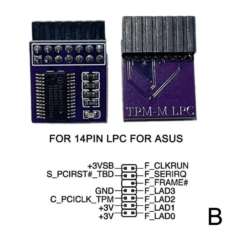 TPM 20 Security Module Board For ASUS MSI GIGABYTE ASRock  12141820 Pin Remote Encryption Module 5