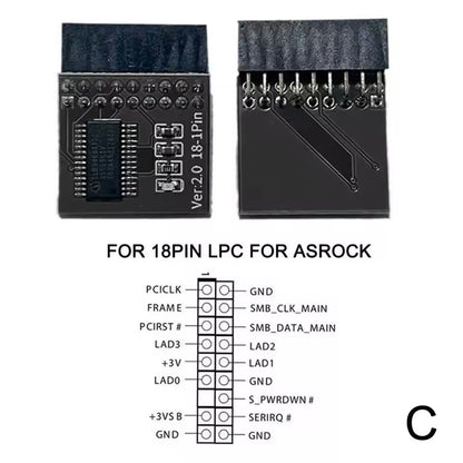 TPM 20 Security Module Board For ASUS MSI GIGABYTE ASRock  12141820 Pin Remote Encryption Module 6