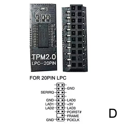 TPM 20 Security Module Board For ASUS MSI GIGABYTE ASRock  12141820 Pin Remote Encryption Module 7