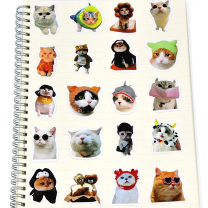 Funny Cat Stickers Waterproof Vinyl Decals For Laptop Car Bike Luggage  More 23 Inch Cute Cartoon D 5