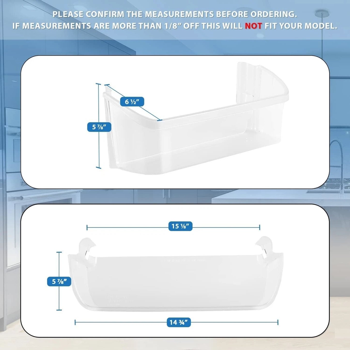 Lower Door Bin Compatible With Frigidaire Refrigerator 240323002  Replacement Refrigerator Parts 1