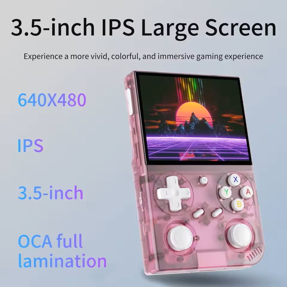 G350 Handheld Retro Gaming Console  Dual Joystick Vibration Linux System 5