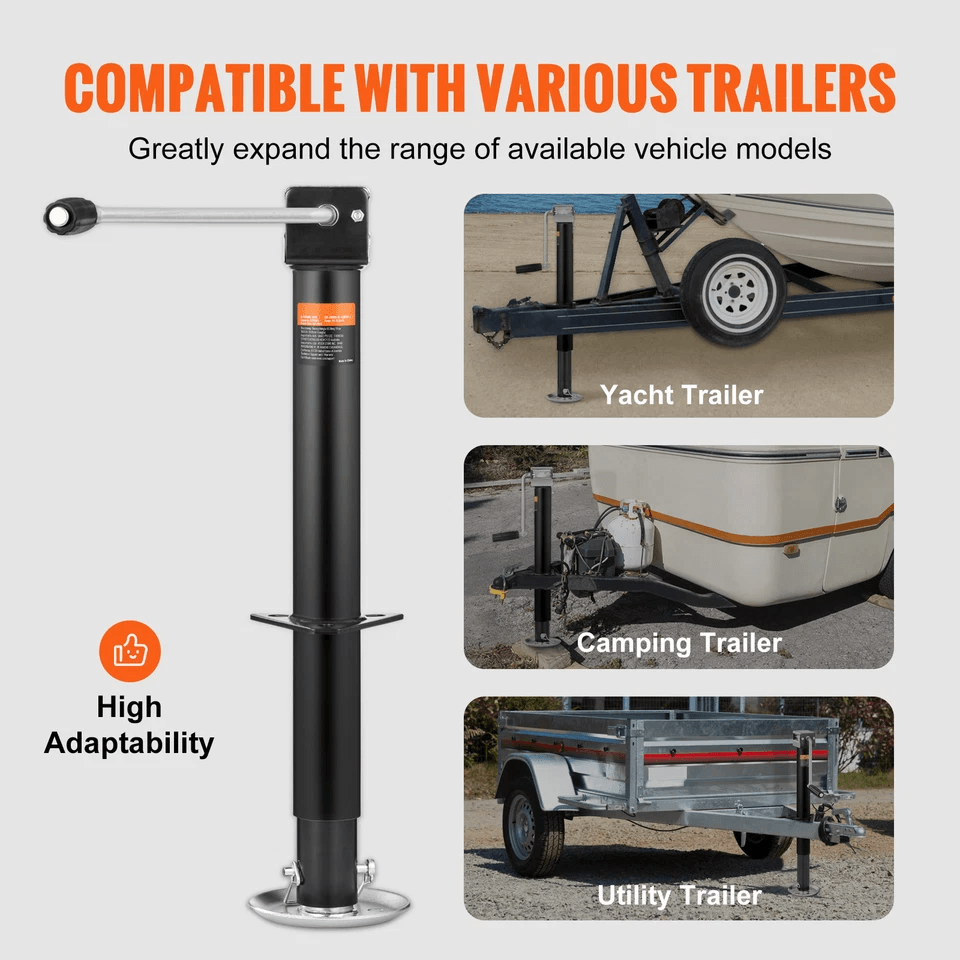Heavy Duty Trailer Jack A Frame Bolt On Tongue Jack W Drop Leg 5