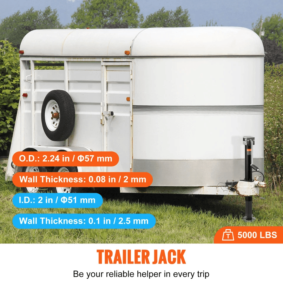 Heavy Duty Trailer Jack A Frame Bolt On Tongue Jack W Drop Leg 2