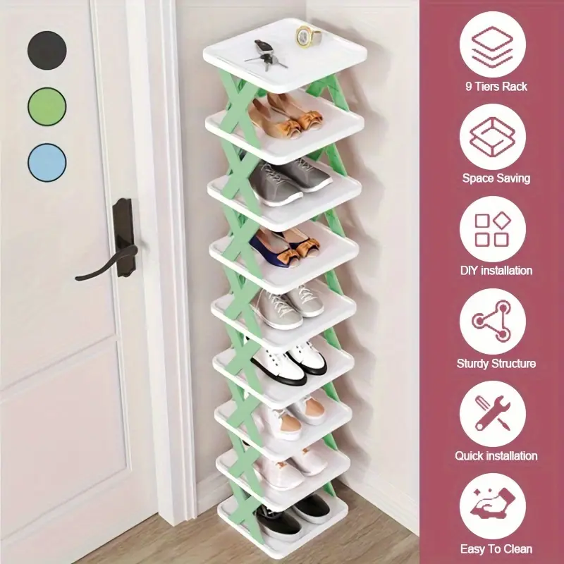 MultiLayer Shoe Rack Storage Organizer Detachable SpaceSaving Shoe Shelf For Home  Dorm 4