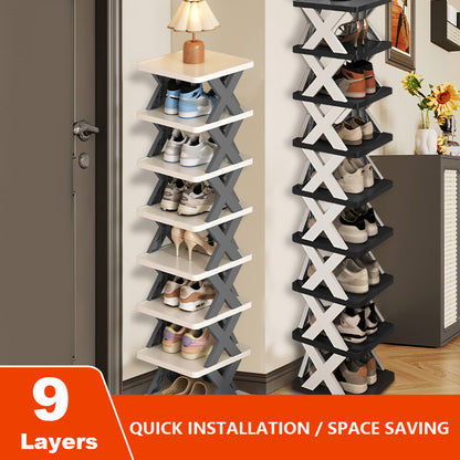 Multi-Layer Shoe Rack Storage Organizer, Detachable, Space-Saving Shoe Shelf for Home & Dorm