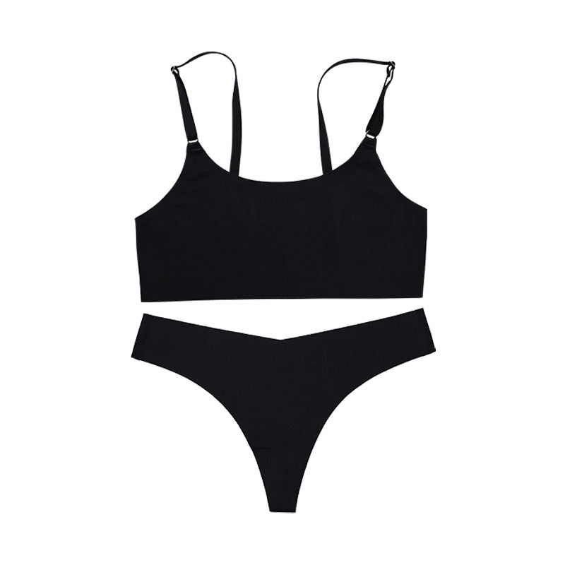 Latest Design Wireless Bra Stylish Solid Seamless Underwear For Women Breathable Ice Silk Fabric Wi 6