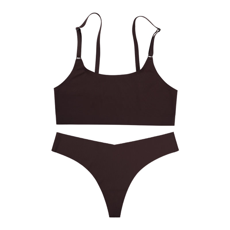 Latest Design Wireless Bra Stylish Solid Seamless Underwear For Women Breathable Ice Silk Fabric Wi 7