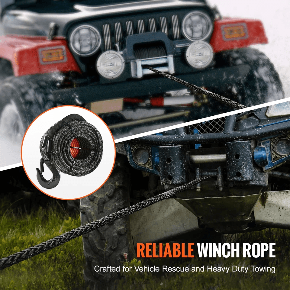 Synthetic Winch Rope Breaking Strength Winch Line Cable For SUV  Truck Off Road Recovery 5