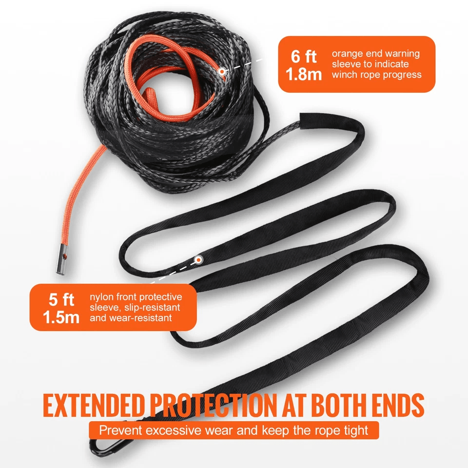 Synthetic Winch Rope Breaking Strength Winch Line Cable For SUV  Truck Off Road Recovery 3