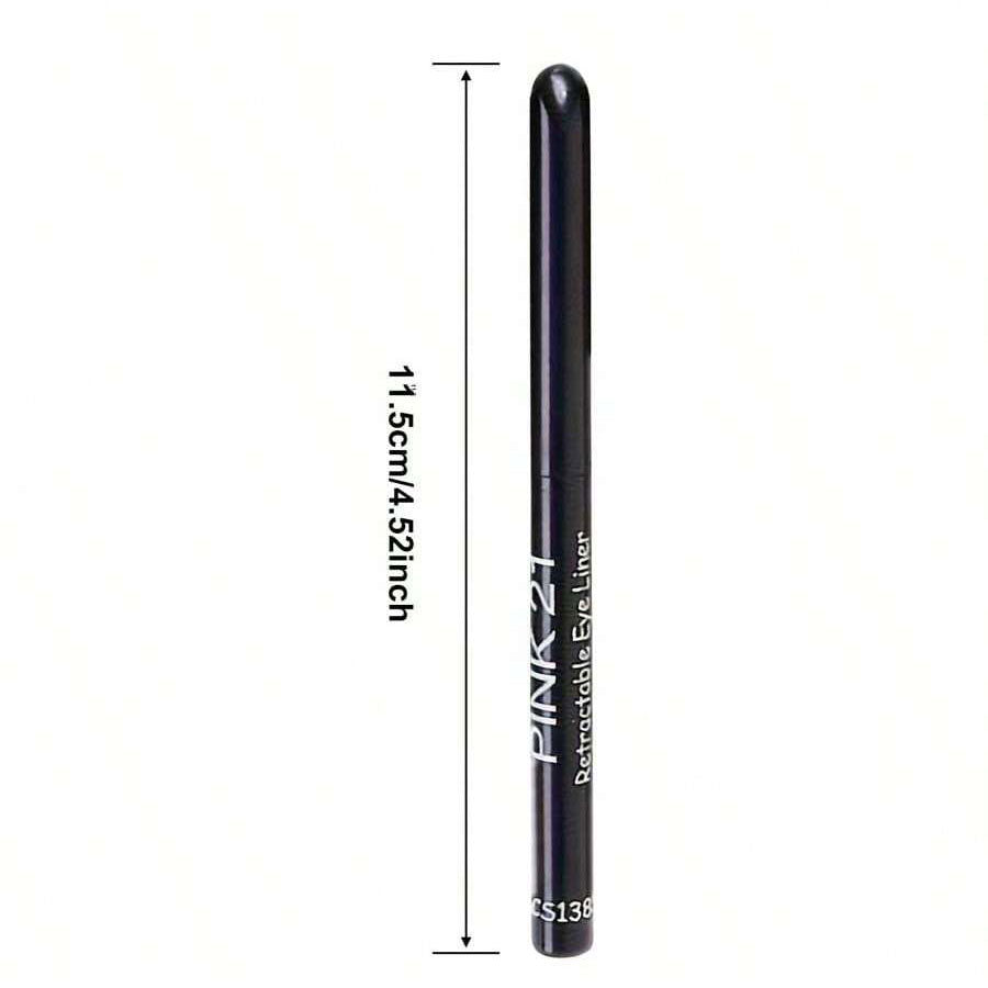 3pcs Waterproof Black Eyeliner Pencils Smudge Proof, Long Lasting & Beginner-Friendly Eye Makeup