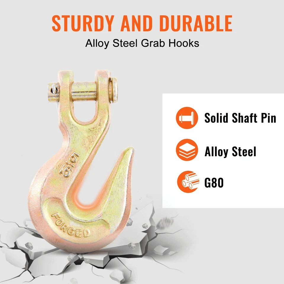 Binder Chain G80 Tow Chain With Hooks Heavy Duty Transport Chain 5