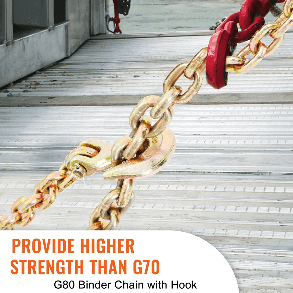 Binder Chain G80 Tow Chain With Hooks Heavy Duty Transport Chain 2
