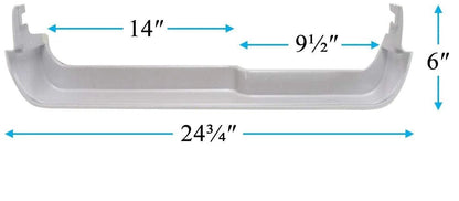 Middle Door Bin Compatible With Frigidaire Or Kenmore Refrigerator 240337901 Replacement White Frid 2