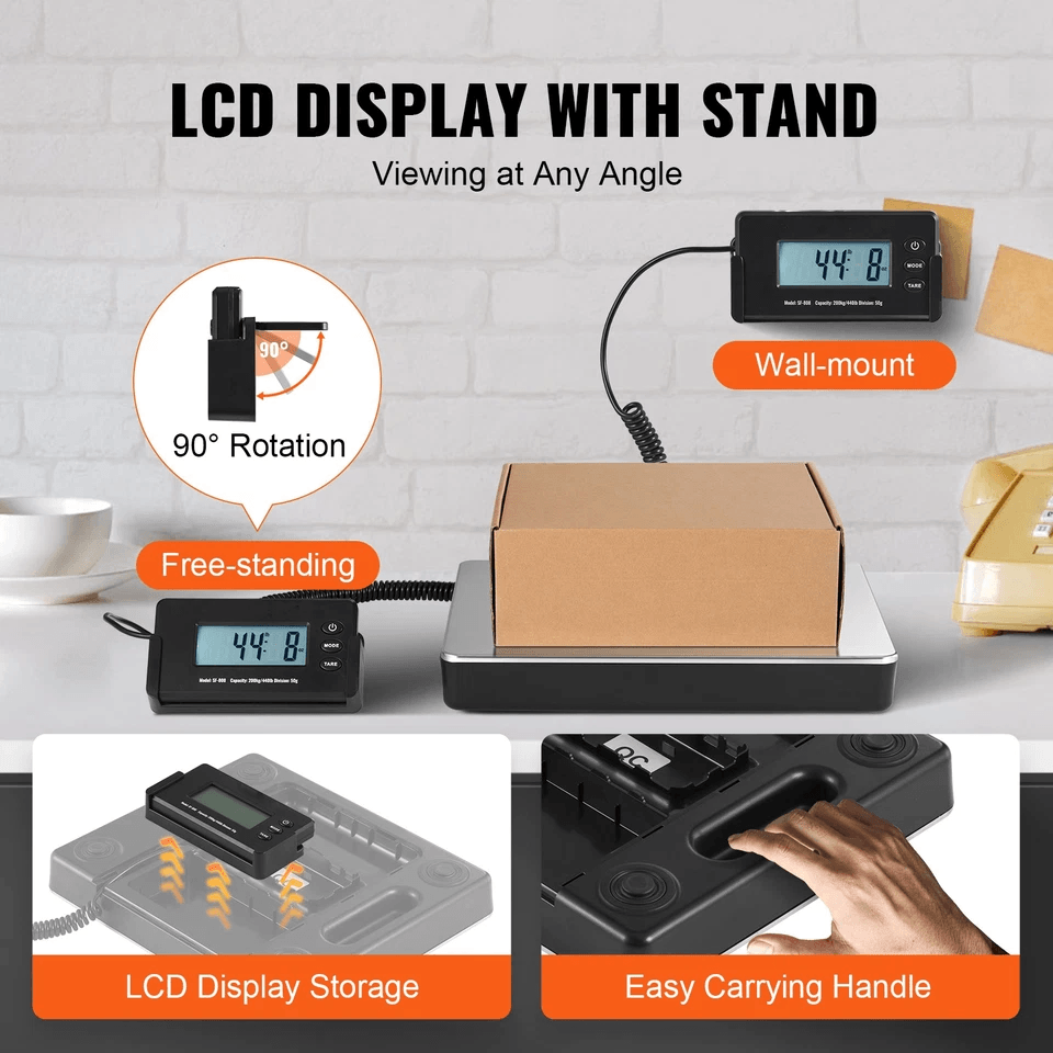 Digital Shipping Scale Postal Scale With LCD ACDC Dual Power  Stainless Steel Platform 4