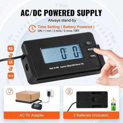 Digital Shipping Scale Postal Scale With LCD ACDC Dual Power  Stainless Steel Platform 3