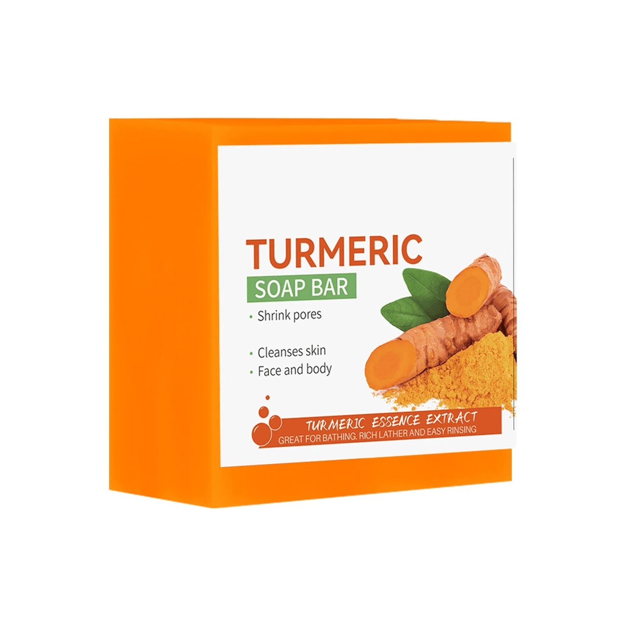 Handmade Turmeric Brightening Soap  Natural Cleanser For Face Body  Dark Spot Lightening 4