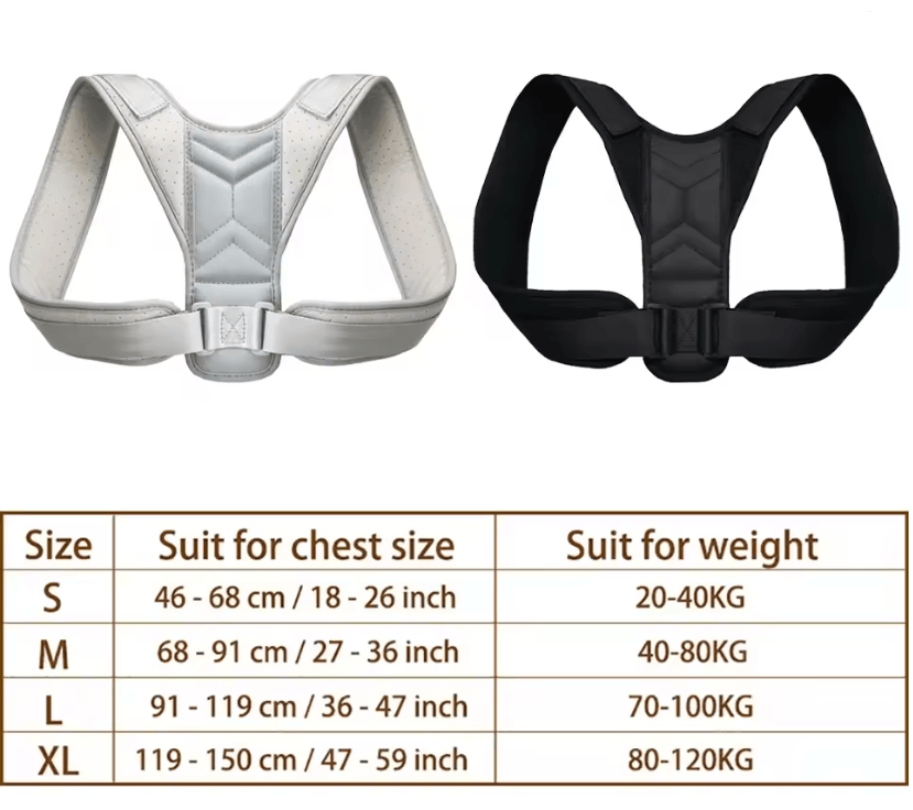 Adjustable Back  Shoulder Posture Corrector  Neck Brace And Spine Support For Home Or Office Use 5