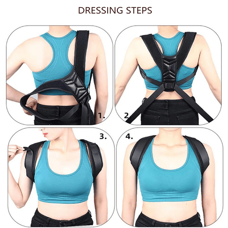 Adjustable Back  Shoulder Posture Corrector  Neck Brace And Spine Support For Home Or Office Use 2