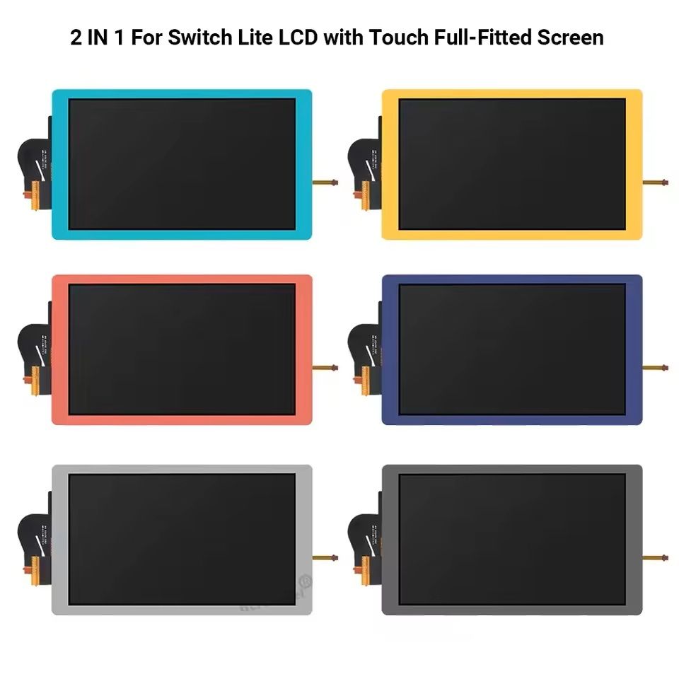 2-in-1 LCD and Touch Screen Replacement for Switch Lite – Full Assembly Kit