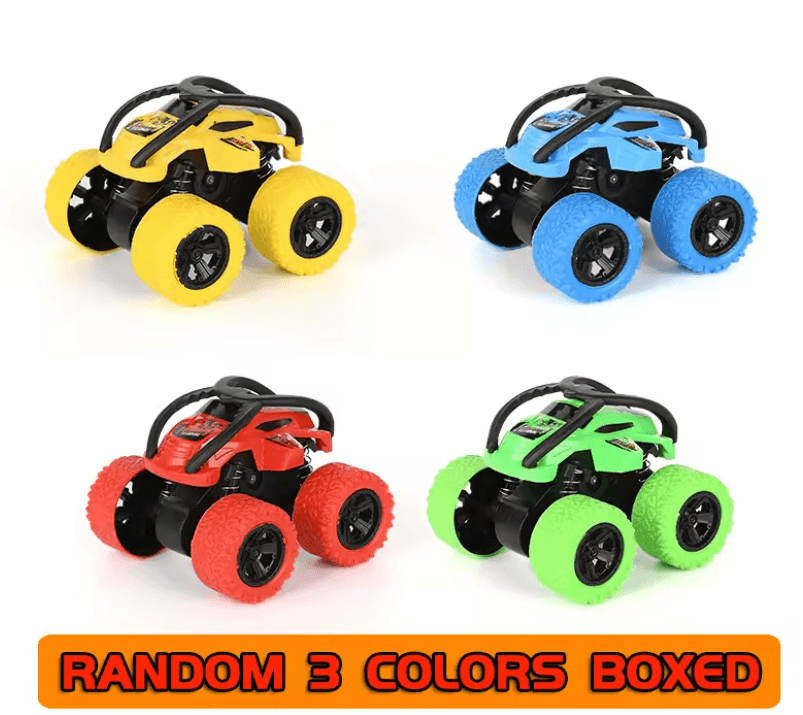 Inertial 4-Wheel Drive Off-Road Stunt Car – Durable 360° Climbing Toy Vehicle for Kids