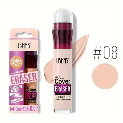 Sponge Head Concealer for Dark Circles & Blemishes Long Lasting Moisturizing Liquid Foundation