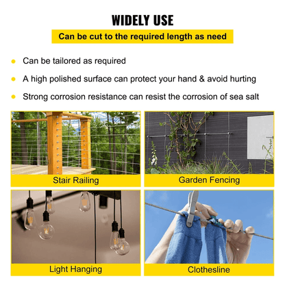 Stainless Steel Wire Rope Cable Railing High Load Capacity 6