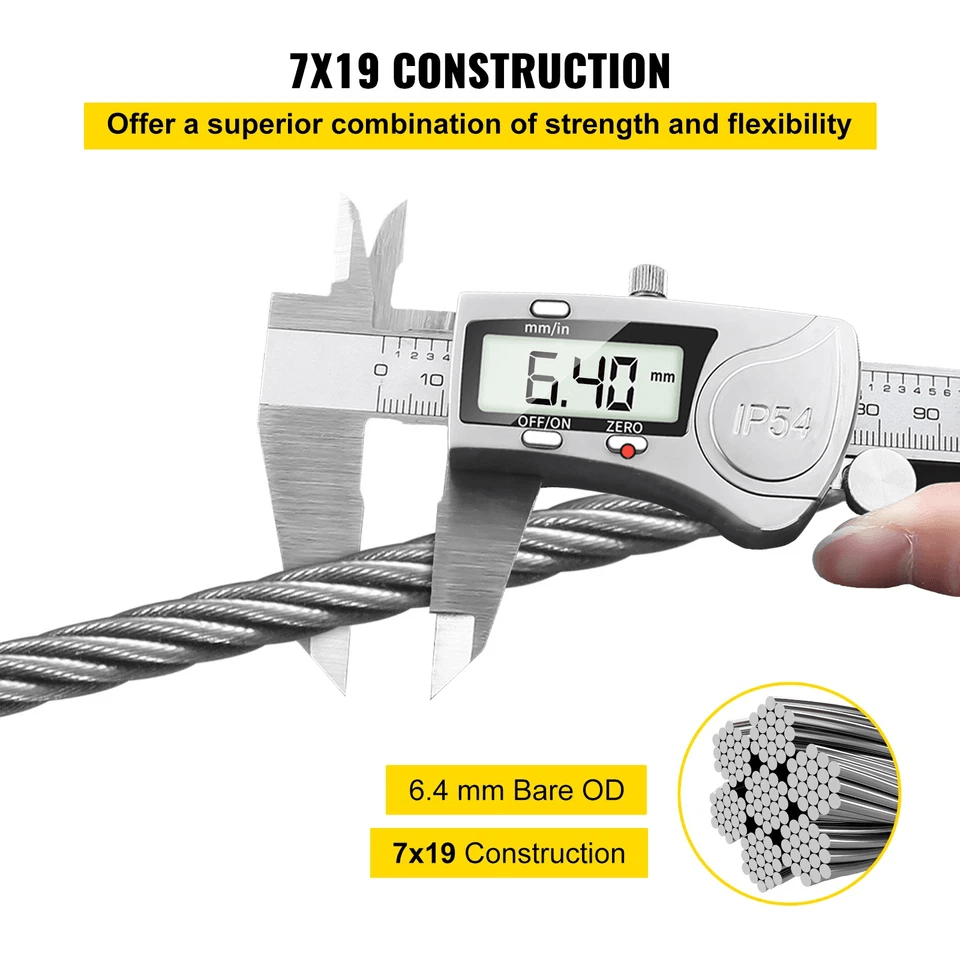 Stainless Steel Wire Rope Cable Railing High Load Capacity 3