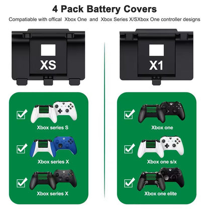 Rechargeable 2Pack Battery Set With Charging Cable For Xbox Series XS And Xbox One 5