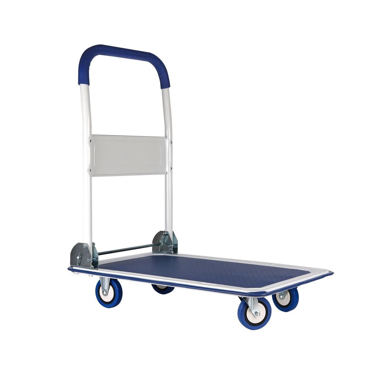 HeavyDuty Folding Hand Truck Dolly Cart With 330lbs Capacity  Compact Luggage Cart  Moving Trolley  6