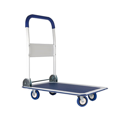 HeavyDuty Folding Hand Truck Dolly Cart With 330lbs Capacity  Compact Luggage Cart  Moving Trolley  6