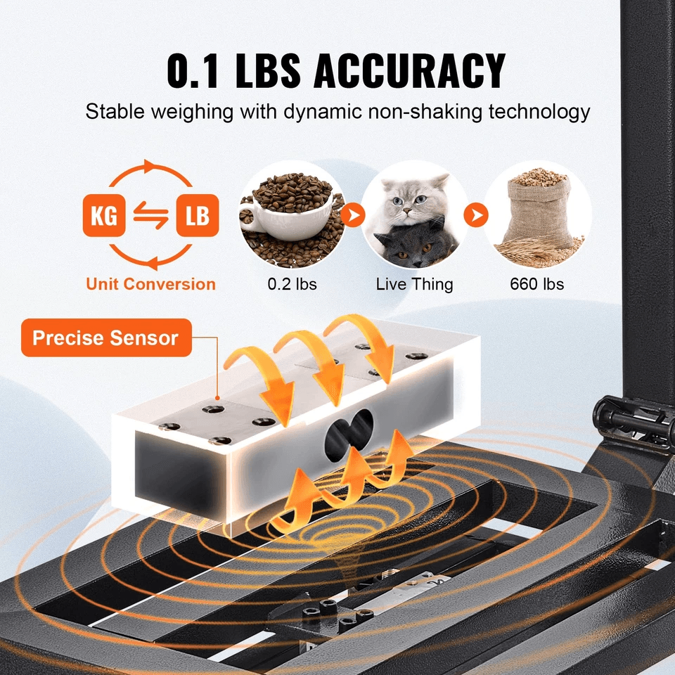 Digital Computing Floor Platform Scale ACDC Powered Shipping  Postal Scale 2