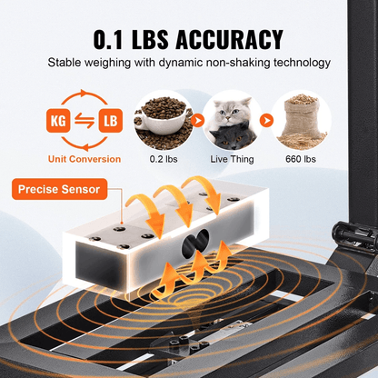 Digital Computing Floor Platform Scale ACDC Powered Shipping  Postal Scale 2