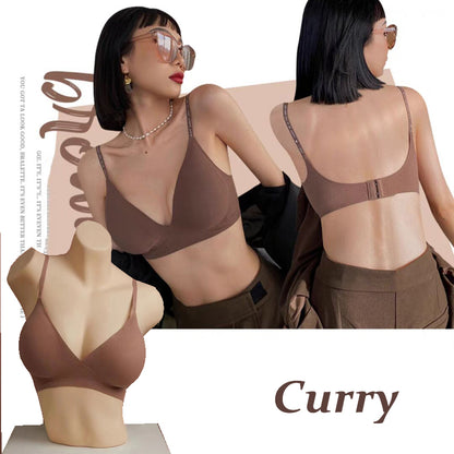 Women Sexy Seamless Bras Deep V Neck Bralette Sexy Lingerie Letter Strap Tops Push Up Underwear Wir 11
