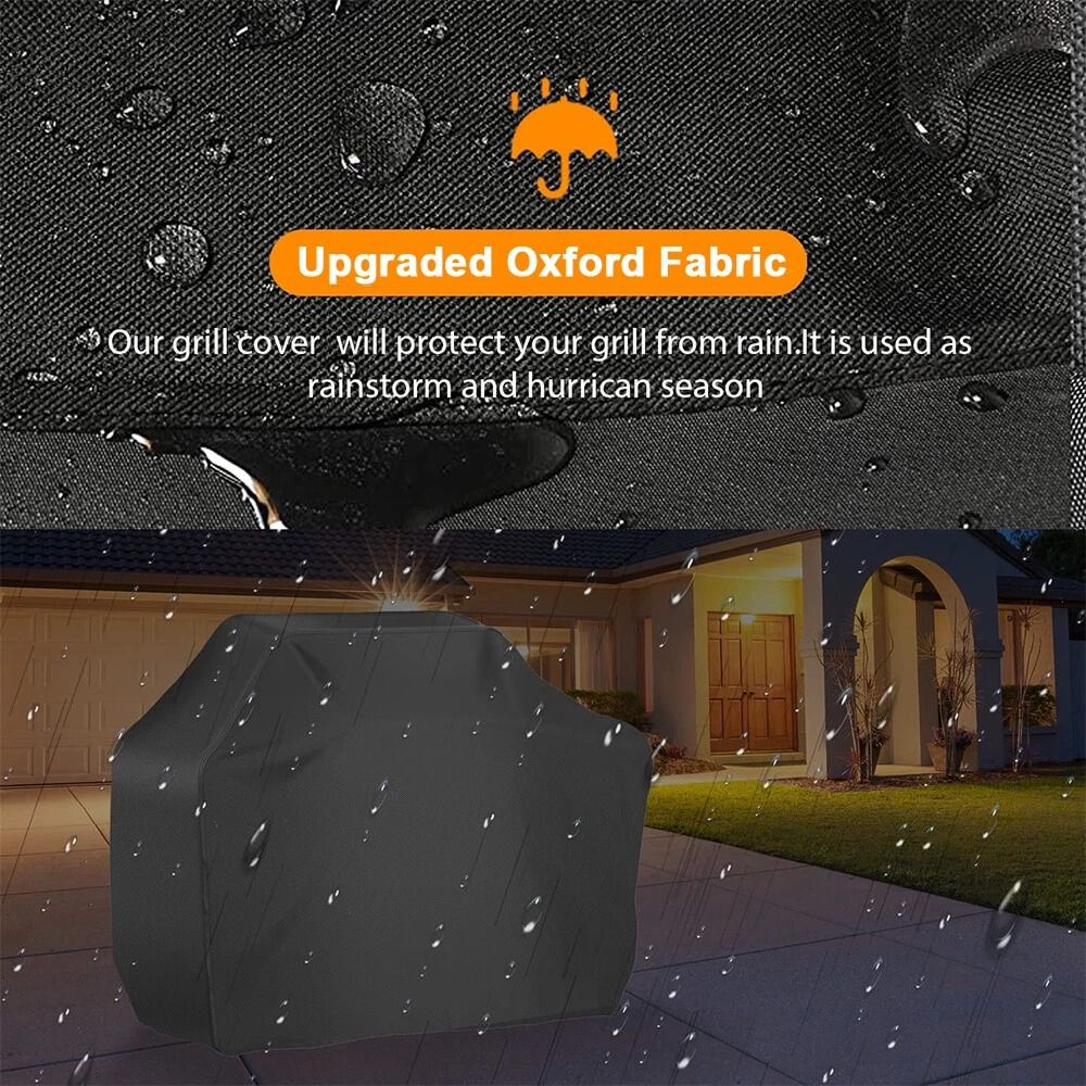 Heavy Duty BBQ Gas Grill Cover Waterproof UV Protection Outdoor Barbecue Cover For All Weather 2