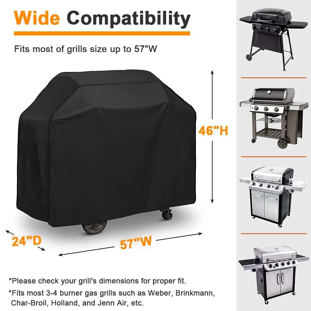 Heavy Duty BBQ Gas Grill Cover Waterproof UV Protection Outdoor Barbecue Cover For All Weather 7