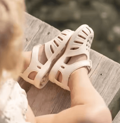 Classic Kids Roman Sandals  Durable SolidColor Casual Beach Shoes For Boys  Girls 13