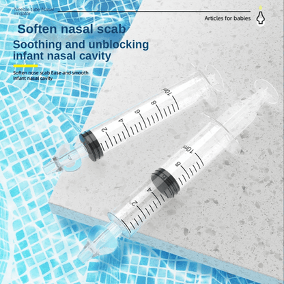 Silicone Baby Nasal Aspirator  Reusable Infant Nose Cleaner Syringe And Nasal Irrigator 1