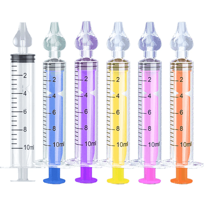 Silicone Baby Nasal Aspirator  Reusable Infant Nose Cleaner Syringe And Nasal Irrigator 7