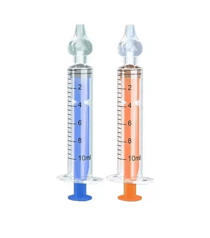 Silicone Baby Nasal Aspirator  Reusable Infant Nose Cleaner Syringe And Nasal Irrigator 11