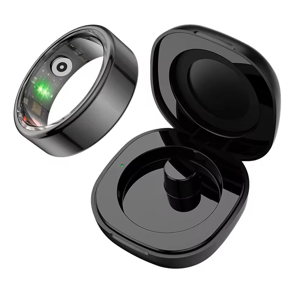 Smart Ring With Charging Case And 39 Day Battery Life Waterproof Health Monitor 1