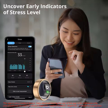 Smart Ring With Charging Case And 39 Day Battery Life Waterproof Health Monitor 2