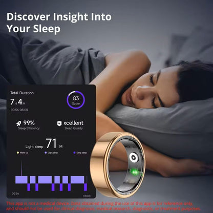 Smart Ring With Charging Case And 39 Day Battery Life Waterproof Health Monitor 5