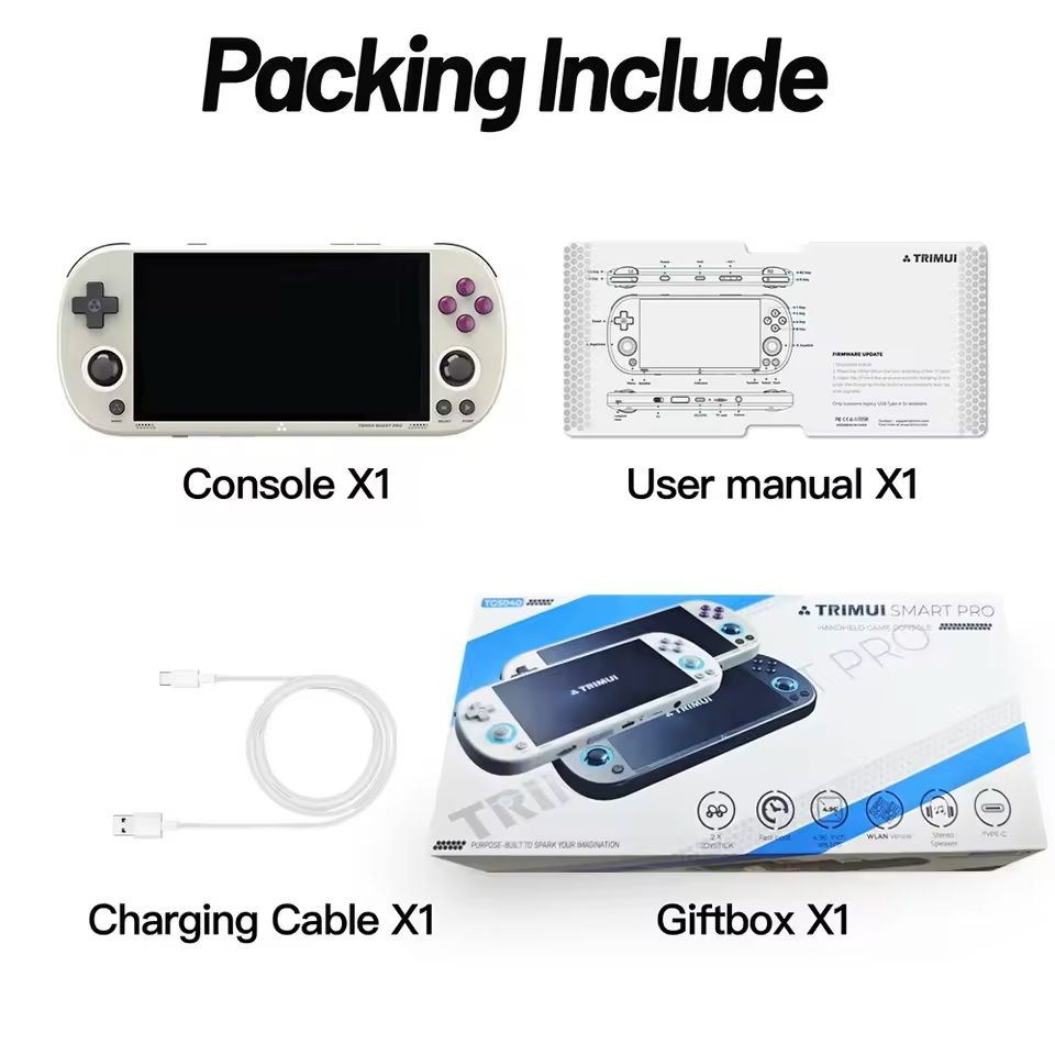 Retro Handheld Game Console With Joystick And RGB Lighting 5 Inch Screen Smart System 5