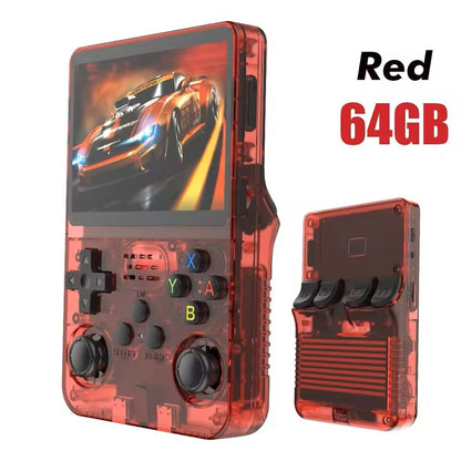 Retro Game Console 35 Inch Screen With 64G Or 128G Storage Linux System Portable Player 4